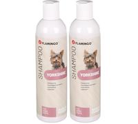 Flamingo Shampoing pour Chien 300 ML - Yorkshire - préserve la Brillance Naturelle - Contribue à l'hydratation - la Plus Haute qualité pour Votre Chien - pour Un Usage fréquent - sans parabènes
