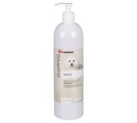 Flamingo Shampoing pour Chien 1L - Pour un Pelage Blanc - préserve la brillance naturelle - Contribue à l'hydratation - la plus haute qualité pour votre chien - pour un usage fréquent - sans parabènes