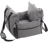Flamingo Bobba Siège Gris pour Chiens 3-in-1 Avec Ceinture Et Coussin 56x42 CM