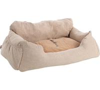 FLAMINGO - Siège Auto pour Chien Megan Beige - Idéal pour Labrador, Border Collie, Beagle et Cocker Spaniel - 82 x 60 x 30 cm