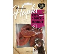 Flamingo Snack Hapki - Donut au Canard - 95 g - Idéal pour Labrador, Beagle, Golden Retriever, Jack Russell, Bouledogue Français