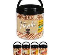 Flamingo - Snack Hapki pour Chien XXL - Sushis Tendres au Poulet et Poisson - Idéal pour Labrador, Beagle, Shih Tzu et Bulldog Français - 650 g