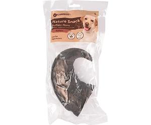 Flamingo Snack Nature - Grande Corne de Buffle 100% Naturelle - L | 400 g - Idéal pour Labrador, Berger Allemand, Golden Retriever, Rottweiler, Boxer