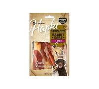 Flamingo Snacks Friandises Hapki Oreilles de lapin avec canard 4 x 85 g
