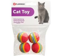 Flamingo Softball Arc-En-Ciel pour Chat 4pc