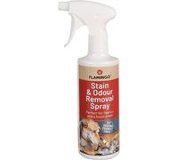 Flamingo Spray Detachant et desordorisant - Chiens - Chats - 500ML - Elimine Les Taches et Les odeurs désagréables - Parfum Frais - À Utiliser sur Les siège, Les Tapis, etc.