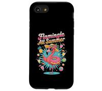 Flamingo Summer Vibes Donut Piscine Party Plage Fun Coque pour iPhone SE (2020) / 7 / 8