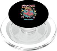 Flamingo Summer Vibes Donut Piscine Party Plage Fun PopSockets PopGrip pour MagSafe