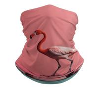 Flamingo sur Skateboard Chapeaux Demi-Visage Étanche À La Poussière Écharpe Tube Élastique Echarpe Gaiter pour Moto Randonnée Extérieur 25X50Cm