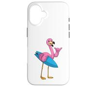 Flamingo Surf Planche de surf Été Coque pour iPhone 16