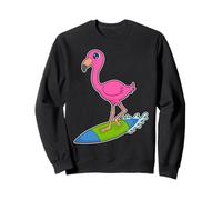 Flamingo Surf Planche de Surf Été Sweatshirt