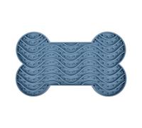 FLAMINGO-Tapis à lécher avec ventouses coloris bleu yummee
