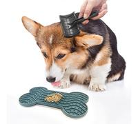 Flamingo Tapis de Lèche Chien - Chat - Extra Fort antidérapant - Silicone - Peut être utilisé pour Les Aliments humides, Les pâtes à tartiner et Les collations - 15cm - Produit Populaire!!