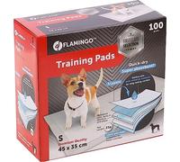 Flamingo Tapis d'entrainement Chien Premium Zindi 45 CM - 100PCS - 5 Couches différentes et sèche en 30 Secondes