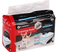 Flamingo Tapis d'entrainement Chien Premium Zindi 45 CM - 40PCS - 5 Couches différentes et sèche en 30 Secondes