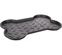 Flamingo Tapis Gamelle Chien Preto - Tapis d’Alimentation pour Chat et Chien - Imperméable et Antidérapant - Tapis de Nourriture pour Animaux 47cm x 33cm x 2,5cm