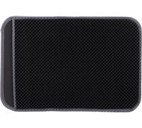 Flamingo Tapis pour bac à litière Matz Gris & Noir - 61x41x1,3cm - Avec fond imperméable - Facile à nettoyer