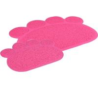 Flamingo Tapis pour bac à litière Pitou Matti Fuchsia - 30x40cm - Fond anti-dérapant - Résistant aux éclaboussures - Facile à nettoyer