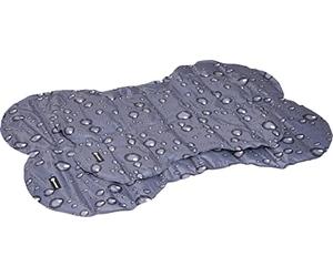 Flamingo Tapis rafraichissant Chat - Tapis rafraichissant Chien - Taille 45 x 60cm - Pliable et Facile à Ranger - Tapis rafraichissant Chien l Tapis rafraîchissant Fresk Drop Os Gris