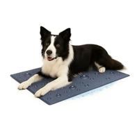 Flamingo Tapis rafraichissant Chat - Tapis rafraichissant Chien - Taille L 90 x 50cm - Pliable et Facile à Ranger - Tapis rafraichissant Chien l Tapis rafraîchissant Drop Gris