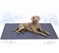 Flamingo Tapis rafraichissant Chien - Gris 120x80 cm - Polyester avec Gel et Mousse - imperméable - Pliable - Facile à Nettoyer - été - Type Tapis rafraichissant Chat