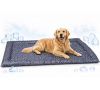 Flamingo Tapis rafraichissant Chien - lit rafraîchissant Gris 116x76x6 cm - Polyester avec Gel - imperméable - Pliable - Facile à Nettoyer - été - Type Tapis rafraichissant Chat