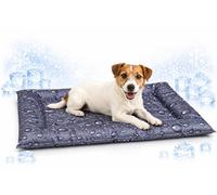 Flamingo Tapis rafraichissant Chien - lit rafraîchissant Gris 66x56x6 cm - Polyester avec Gel - imperméable - Pliable - Facile à Nettoyer - été - Type Tapis rafraichissant Chat