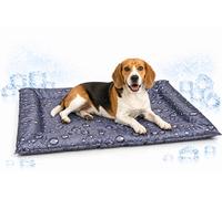 Flamingo Tapis rafraichissant Chien - lit rafraîchissant Gris 76x66x6 cm - Polyester avec Gel - imperméable - Pliable - Facile à Nettoyer - été - Type Tapis rafraichissant Chat