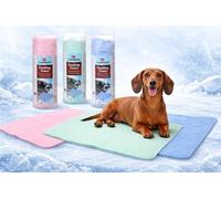 Flamingo Tapis rafraichissant Chien - Serviette rafraîchissante Misty Multicolore - 66x43 cm - Polyester Absorbant - Effet Frais immédiat