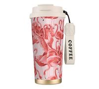 Flamingo Tasse à café à double paroi en acier inoxydable 316, durable, isolée et élégante pour les amateurs de café et de thé