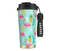 Flamingo Tasse à café à double paroi en acier inoxydable 316, durable, isolée et élégante pour les amateurs de café et de thé