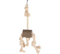 Flamingo Tronc d' Arbre Jouet pour Perroquet 40cm