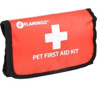 Flamingo Trousse DE Secours RESKU Animaux DOMESTIQUES Basic Rouge 18x12x4CM