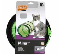 FLAMINGO Tunnel de jeu pour chats 25 x 90 cm Vert 1030810