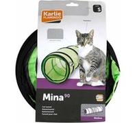 FLAMINGO Tunnel de jeu pour chats 25 x 90 cm Vert 1030810