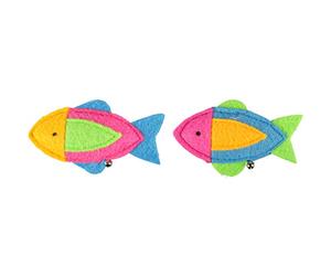 FLAMINGO Viny 560580 Jouet pour Chat en Forme de Poisson avec Cloche