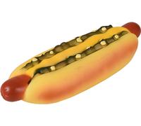 Flamingo Vinyl Hot-Dog Moutarde pour Chien 25x8x5cm