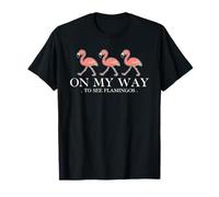 Flamingo Watcher Bird Lover Ornithologist Biologist T-Shirt