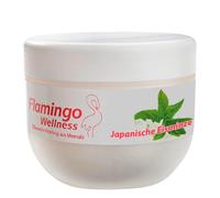 Flamingo Wellness Sel marin exfoliant pour la douche menthe verte du Japon, Pot de 350 g