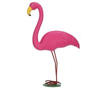 Flamingo Yard Decor, Pink Plastic Flamingo Simulation Lawn Ornaments Bird Drive Garden Protectors Party Decorations for Outdoor Garden Yard (Medium)