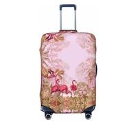 Flamingos In The Tropical Forest - Housses de protection élastiques pour bagages de 45 à 81 cm, Noir, CH