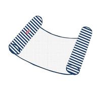 Flamingueo Bouee Piscine - Tapis Flottant - PVC Résistant - Grille en Nylon - Bleu Marine