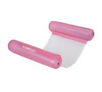 Flamingueo Bouee Piscine - Tapis Flottant - PVC Résistant - Grille en Nylon - Rosa