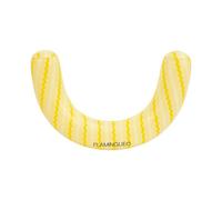 Flamingueo Bouee Piscine - Tapis Flottant - PVC Résistant - Valve Simple - Jaune
