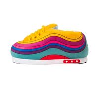 Flamingueo Chaussons Femme - Pantoufles Homme - Design Sneakers - Unisexe - Slippers - 100% Polyester Ultra-doux - Antidérapants - Taille Unique