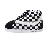 Flamingueo Chaussons Femme - Pantoufles Homme - Design Sneakers - Unisexe - Slippers - 100% Polyester Ultra-doux - Antidérapants - Taille Unique