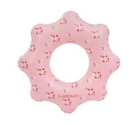 Flamingueo Gonflable pour Enfants - Bouée - pour Plage et Piscine - Design Donut - PVC Résistant - Double Valve - Motif Floral Rose