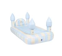 Flamingueo Matelas Gonflable pour Enfants - PVC - Design Château - Bleu
