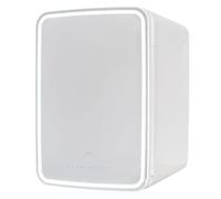 Flamingueo Mini Frigo 10L - Petit Frigo avec Miroir et LED, 12V/220V, Fonction Chaud et Froid, Per Cosmetique, Skincare