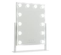 Flamingueo Miroir Coiffeuse - Miroir LED 12 Lumières, Miroir Maquillage Lumineux 3 Modes, Miroir Hollywood, Position Réglable, Miroir LED Coiffeuse